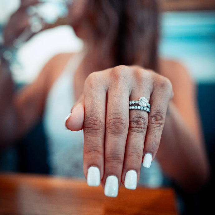 Engagement Ring vs. Wedding Ring - The Pearl Source